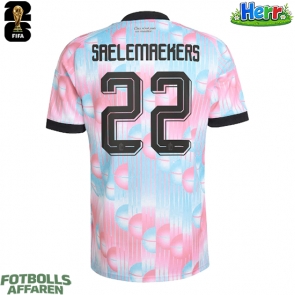 Belgien Alexis Saelemaekers #22 Bortatröja VM 2026 Kortärmad